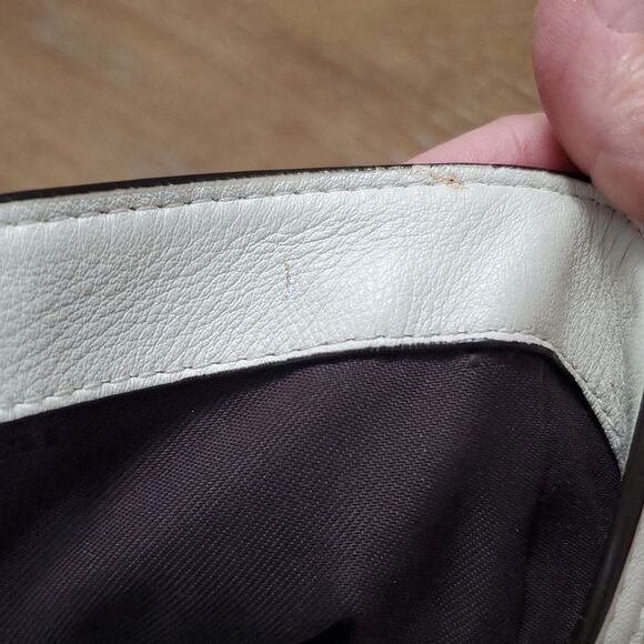 Coach Edie 31 Leather & Siganture Jacquard Print Shoulder Bag, EXCELLENT CONDIT - Picture 9 of 16